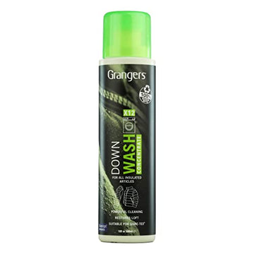 Grangers Down Wash/Detergent for Down Insulated Clothing, Sleeping Bags and Bedding (12 Washes)