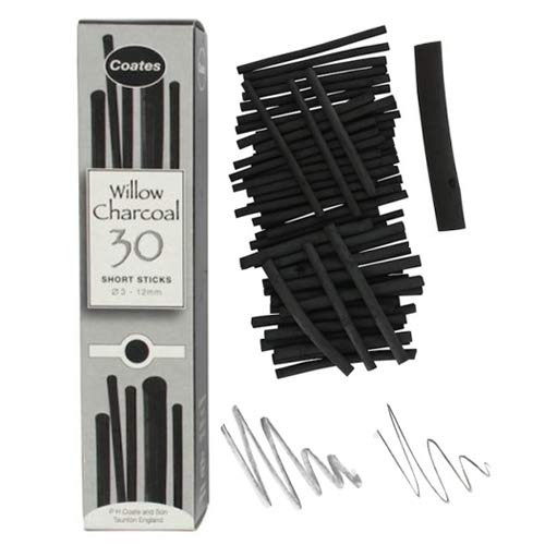 Coates Willow Charcoal Assorted 30 Pieces-2