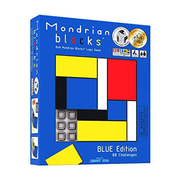 Mondrian Blocks - Blue Edition (Parents’ Choice Award Winner) - Brain Teaser STEM Puzzle Game