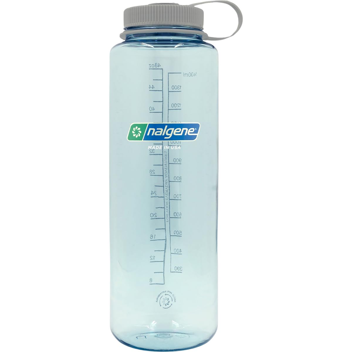 Nalgene Sustain Tritan BPA-Free Water Bottle Made with Material Derived from 50% Plastic Waste, 48 OZ, Wide Mouth, Seafoam-1