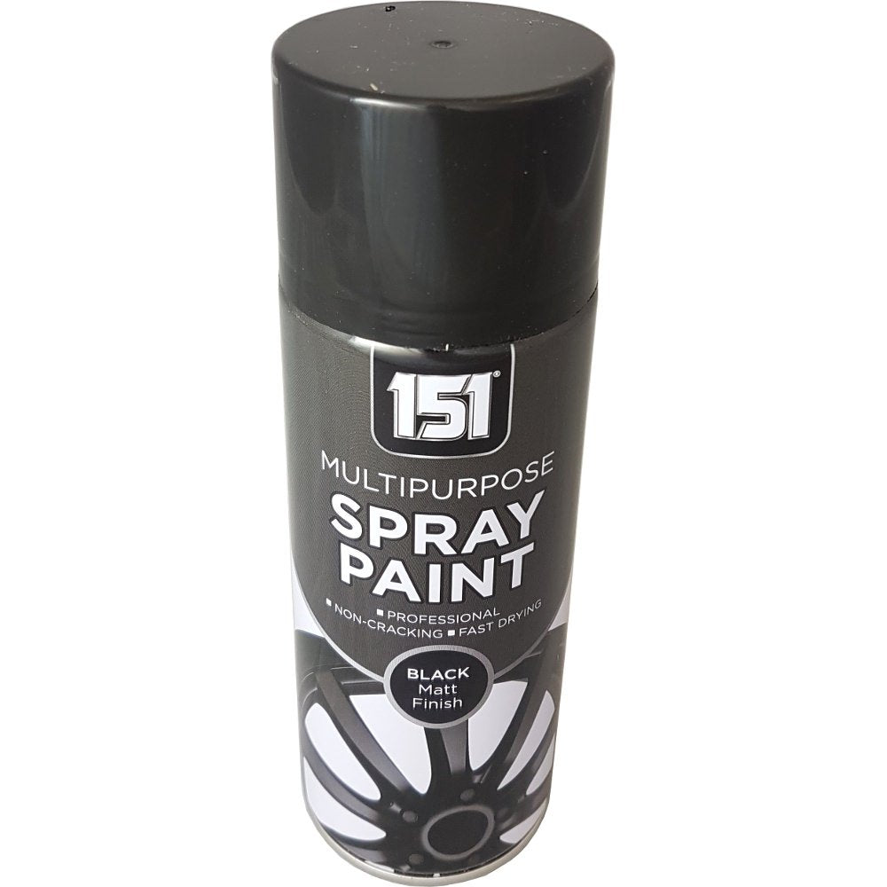 Wilsons Direct 151 Multi Purpose Spray Paint 400ml Black Matt