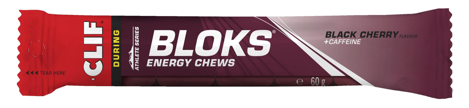 Clif Bar Shot Bloks 60g Caffeine Black Cherry 6 Chews (3 Pack)-2