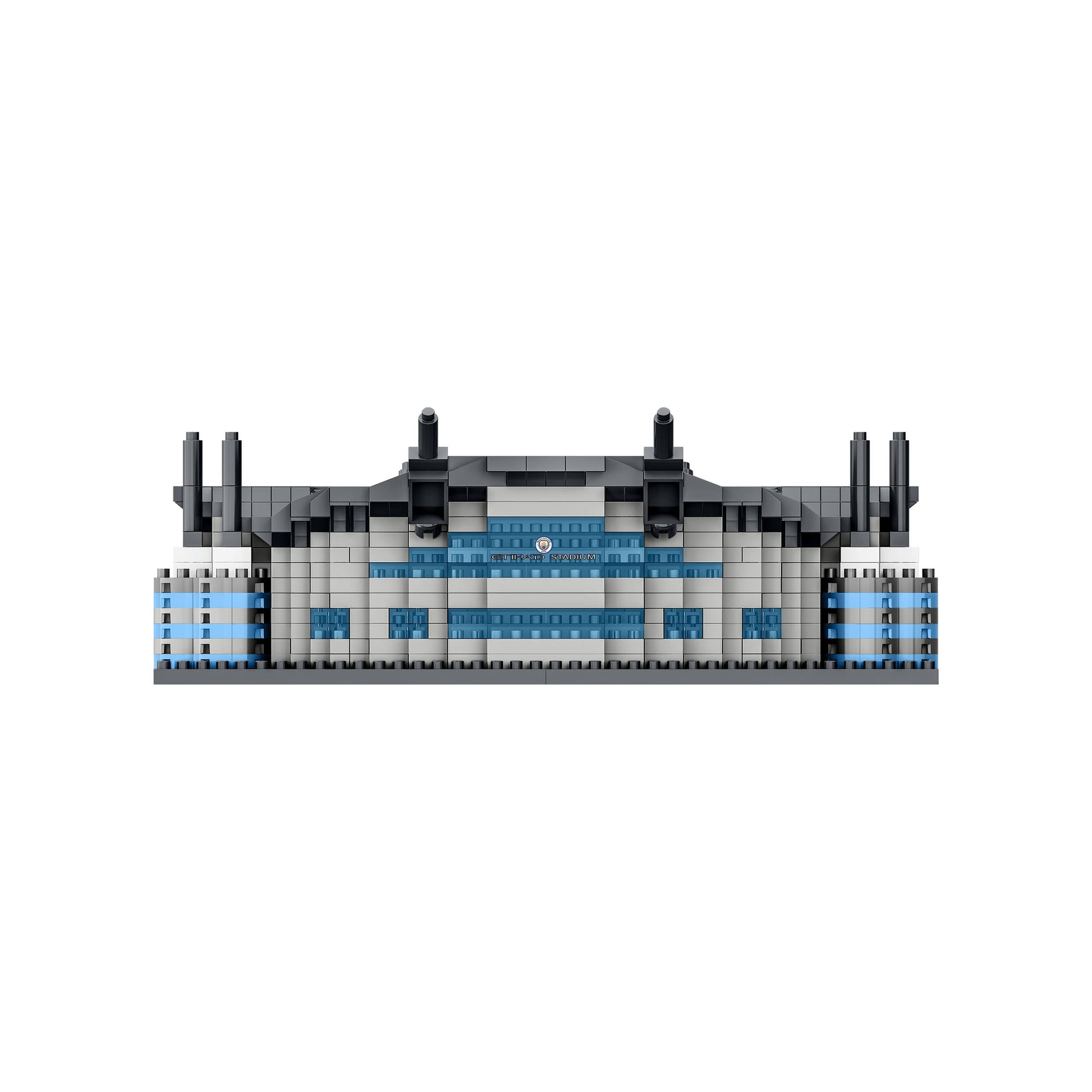 FOCO Officially Licensed Manchester City FC Etihad 3D Bricks Mini BRXLZ Football Stadium Construction Set - Premier League Model - 1,163 Pieces - Ages 12+ - Sports Merchandise-4
