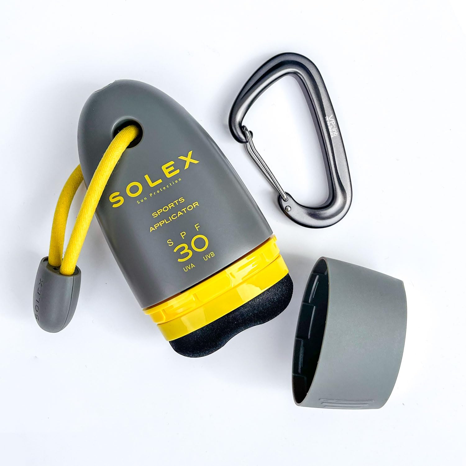 Solex Sports Sun Cream SPF 30 for Outdoor Sports, Golf, Tennis, Cricket - Easy Application Body and Face Sunscreen - Suncream Factor 30 with Shea Butter - Sunblock with Applicator, Mirror & Carabiner-9