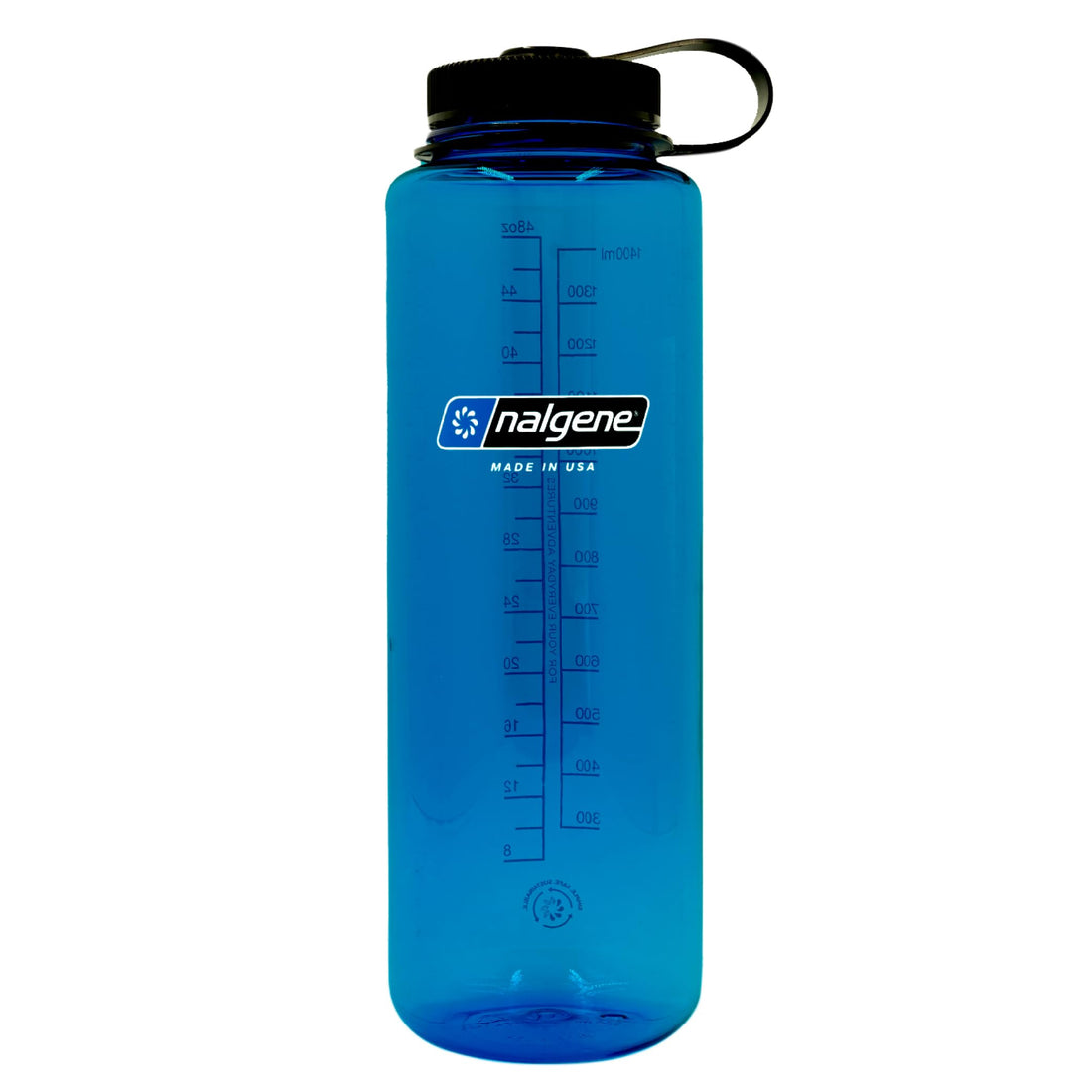 Nalgene Sustain Tritan BPA-Free Water Bottle Made with Material Derived from 50% Plastic Waste, 48 OZ, Wide Mouth, Blue-1
