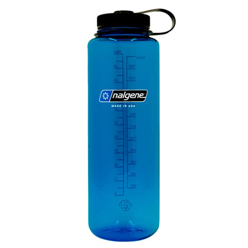 Nalgene Sustain Tritan BPA-Free Water Bottle Made with Material Derived from 50% Plastic Waste, 48 OZ, Wide Mouth, Blue-1