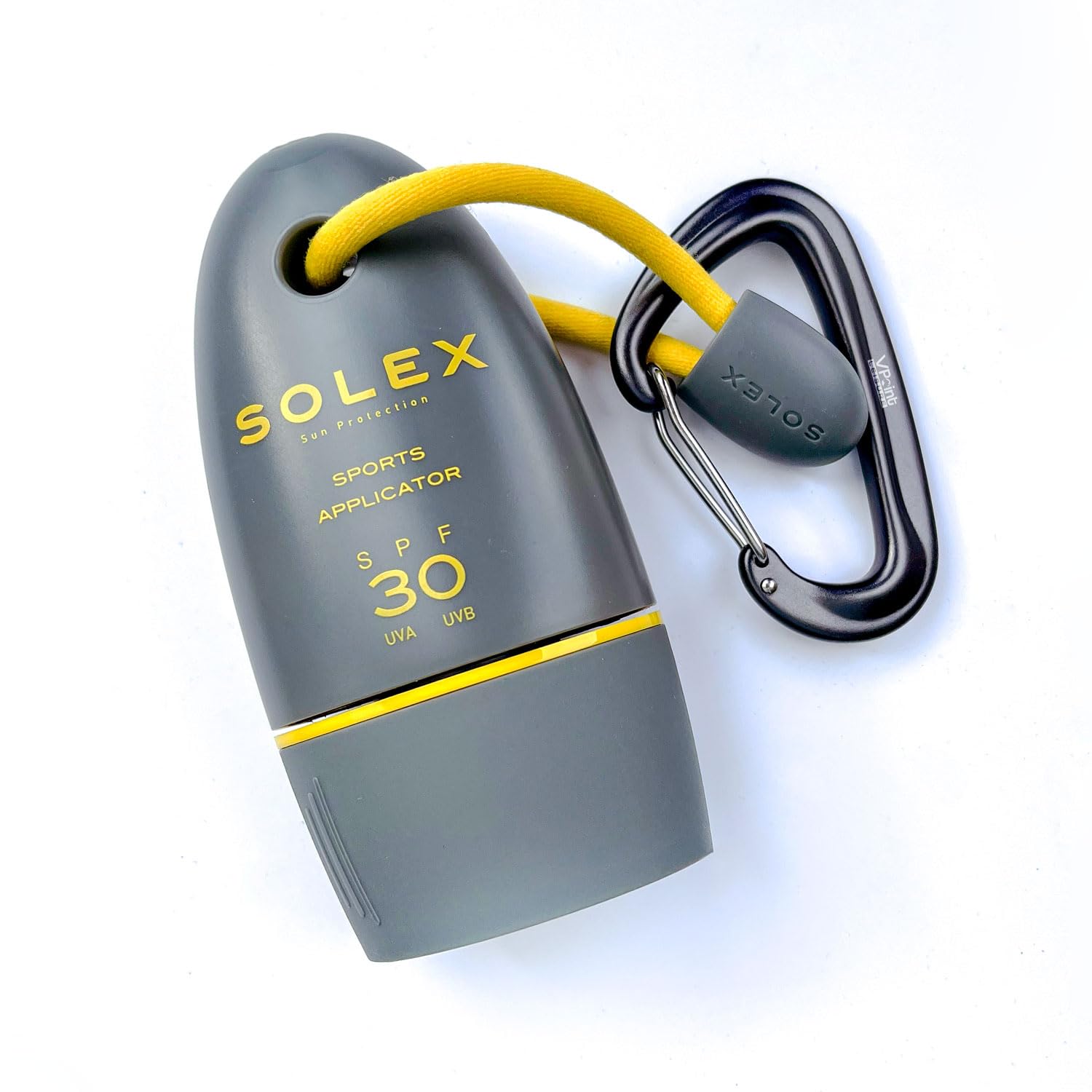 Solex Sports Sun Cream SPF 30 for Outdoor Sports, Golf, Tennis, Cricket - Easy Application Body and Face Sunscreen - Suncream Factor 30 with Shea Butter - Sunblock with Applicator, Mirror & Carabiner-2