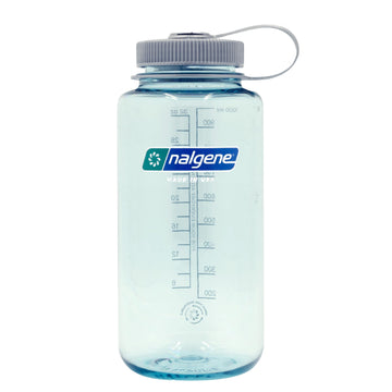 Nalgene Sustain Tritan BPA-Free Water Bottle Made with Material Derived from 50% Plastic Waste, 32 OZ, Wide Mouth, Seafoam-1