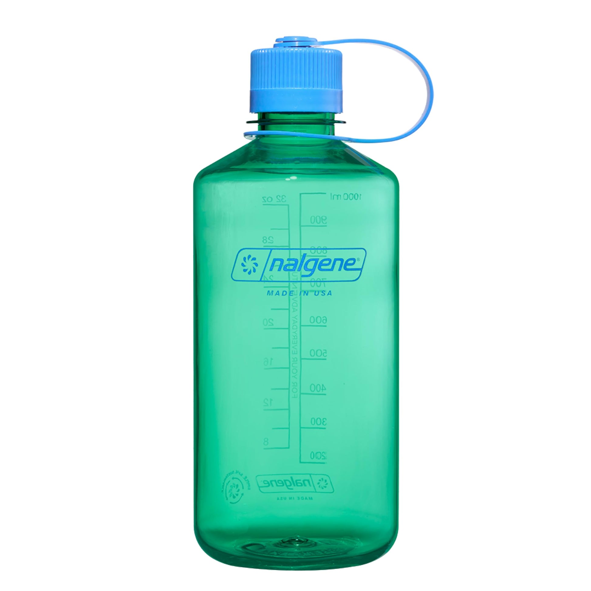 Nalgene Water Bottle - Lightweight Sustain Tritan BPA-Free Shatterproof Bottle for Backpacking, Hiking, Gym, 32 OZ, Narrow Mouth, Pastel Green-1