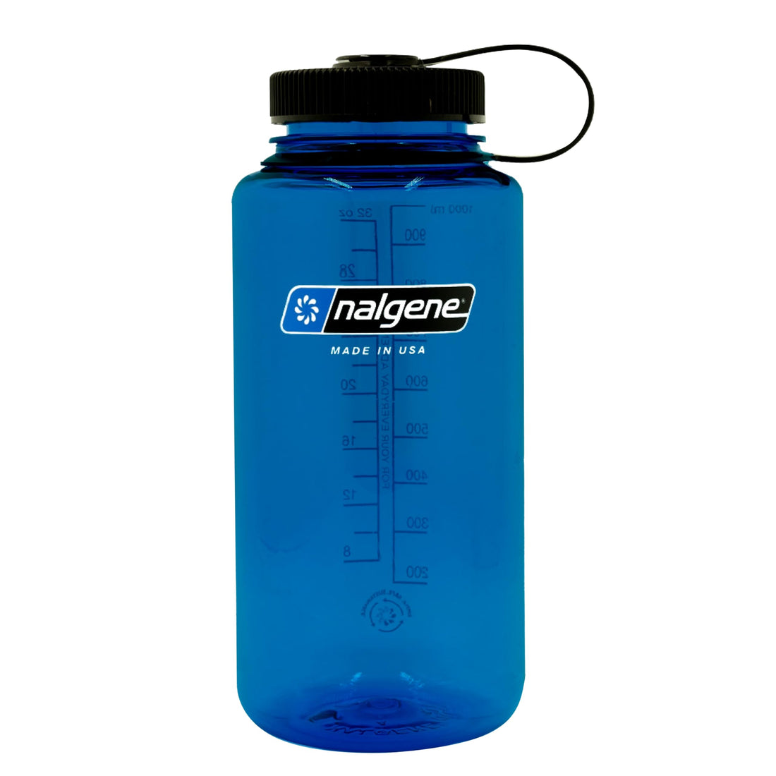 Nalgene Sustain Tritan BPA-Free Water Bottle Made with Material Derived from 50% Plastic Waste, 32 OZ, Wide Mouth, Slate Blue-1