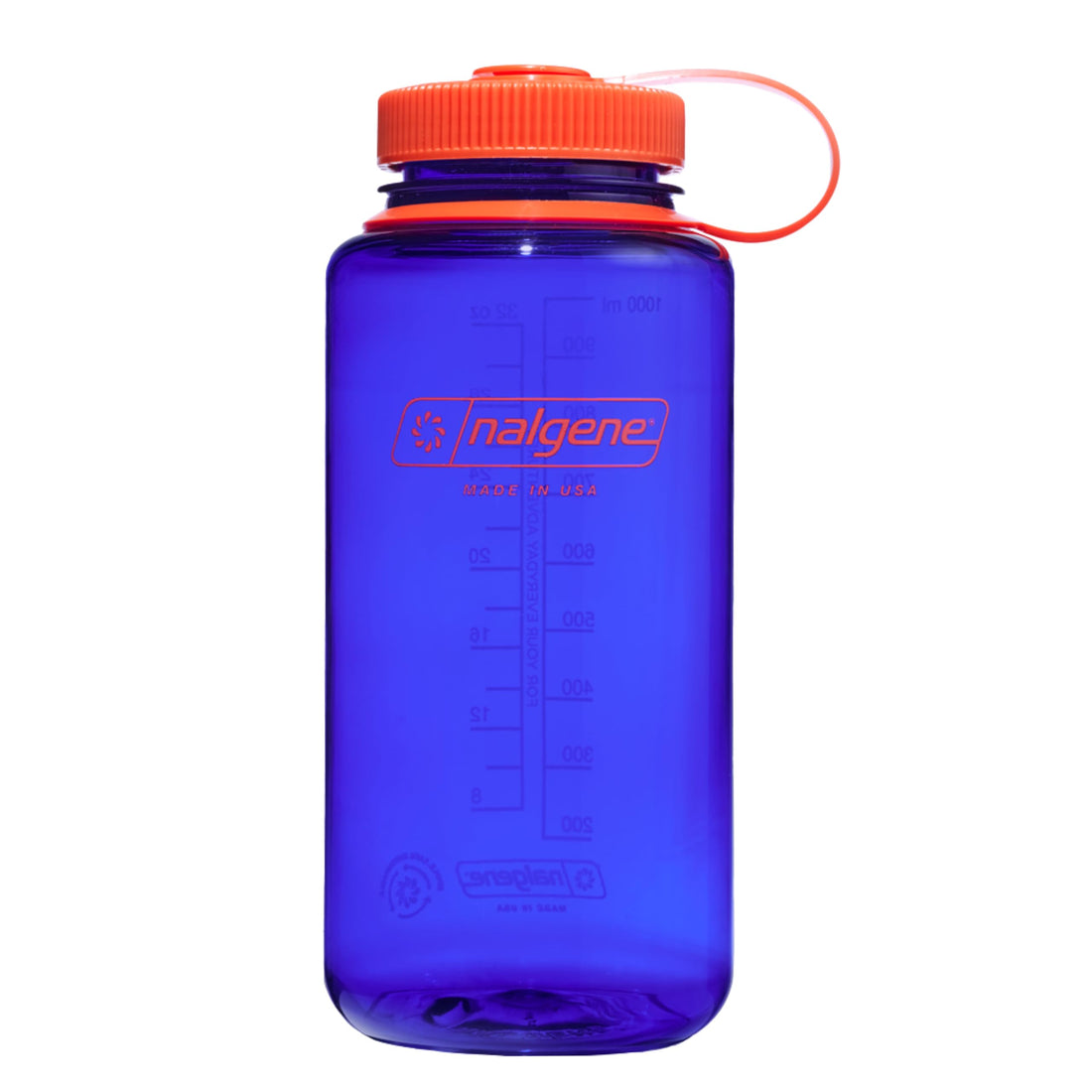 Nalgene Water Bottle - Lightweight Sustain Tritan BPA-Free Shatterproof Bottle for Backpacking, Hiking, Gym, 32 OZ, Wide Mouth, Periwinkle-1