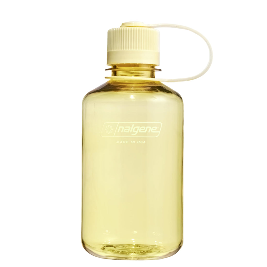 Nalgene Sustain Tritan BPA-Free Water Bottle Made with Material Derived from 50% Plastic Waste, 16 OZ, Narrow Mouth, Butter-1