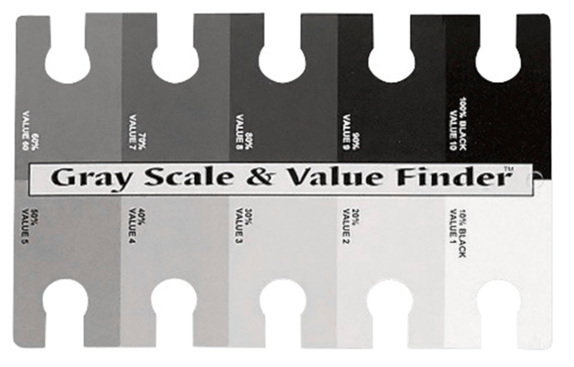 COLOR WHEEL COMPANY GRAY SCALE VALU FIND 4"X6"-1