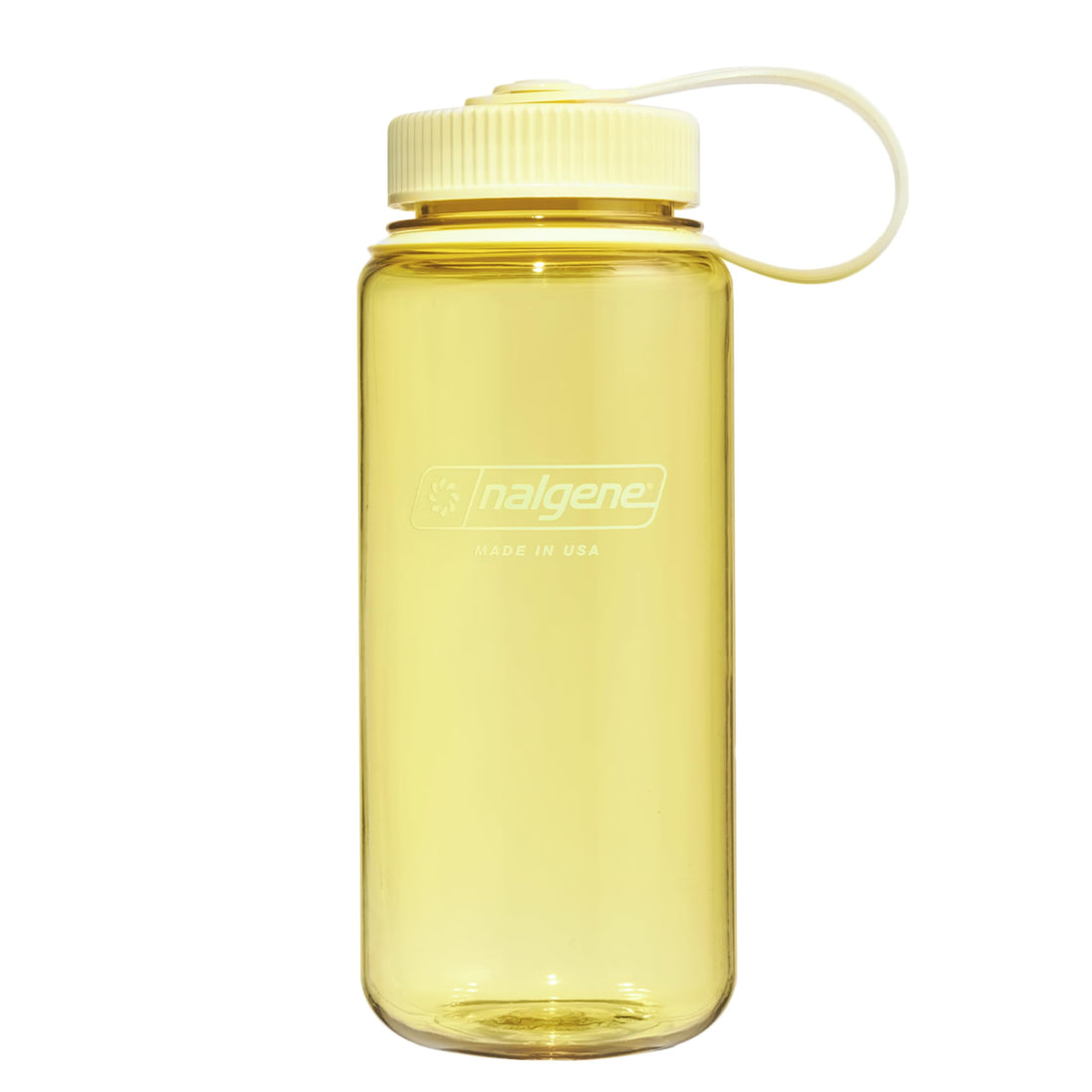 Nalgene Sustain Tritan BPA-Free Water Bottle Made with Material Derived from 50% Plastic Waste, 16 OZ, Wide Mouth, Butter-1