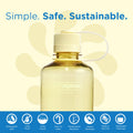 Nalgene Sustain Tritan BPA-Free Water Bottle Made with Material Derived from 50% Plastic Waste, 16 OZ, Narrow Mouth, Butter-2