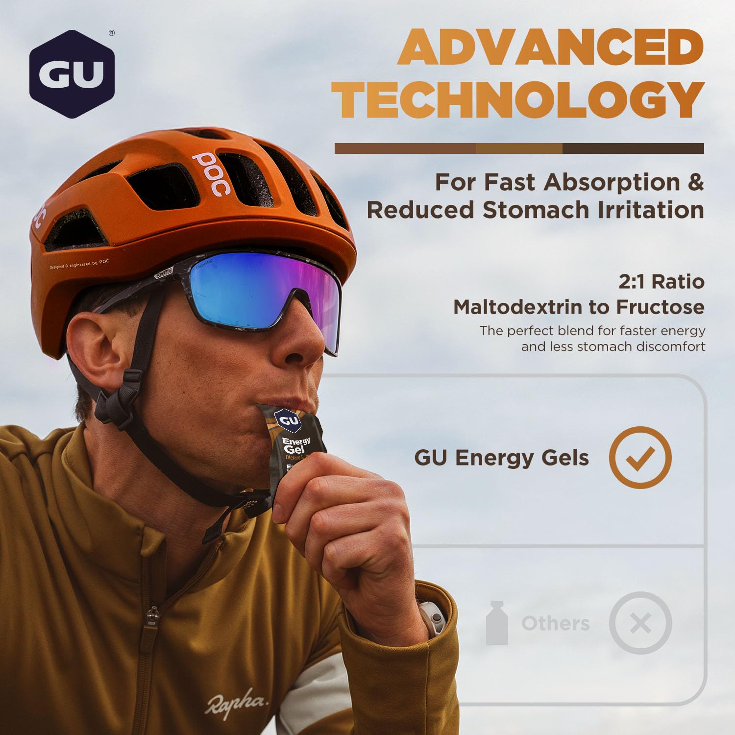 GU Energy Gel Espresso Love, GU Naturally Flavored Sports Gel with Caffeinated On-The-Go, Energy Gels 24 Pack Espresso Love Flavour for Cycling and Marathon, Sports Nutrition with Electrolytes-3