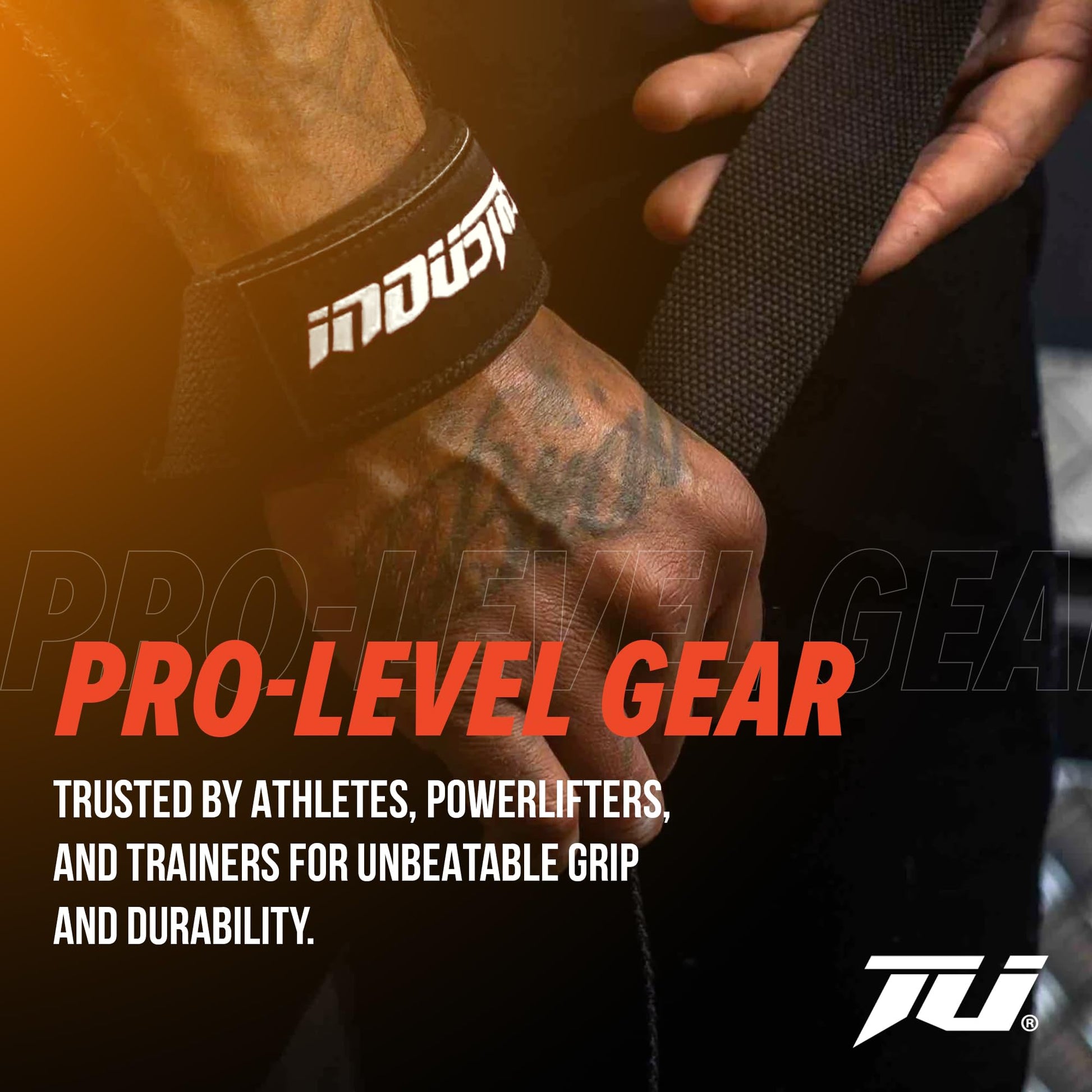 Industry Classic 24" Lifting Straps - Heavy-Duty Lifting Straps - Neoprene-Padded Weightlifting Wrist Wraps - Fray-Resistant Gym Straps, Powerlifting Grips (Black/Neon Orange)-5