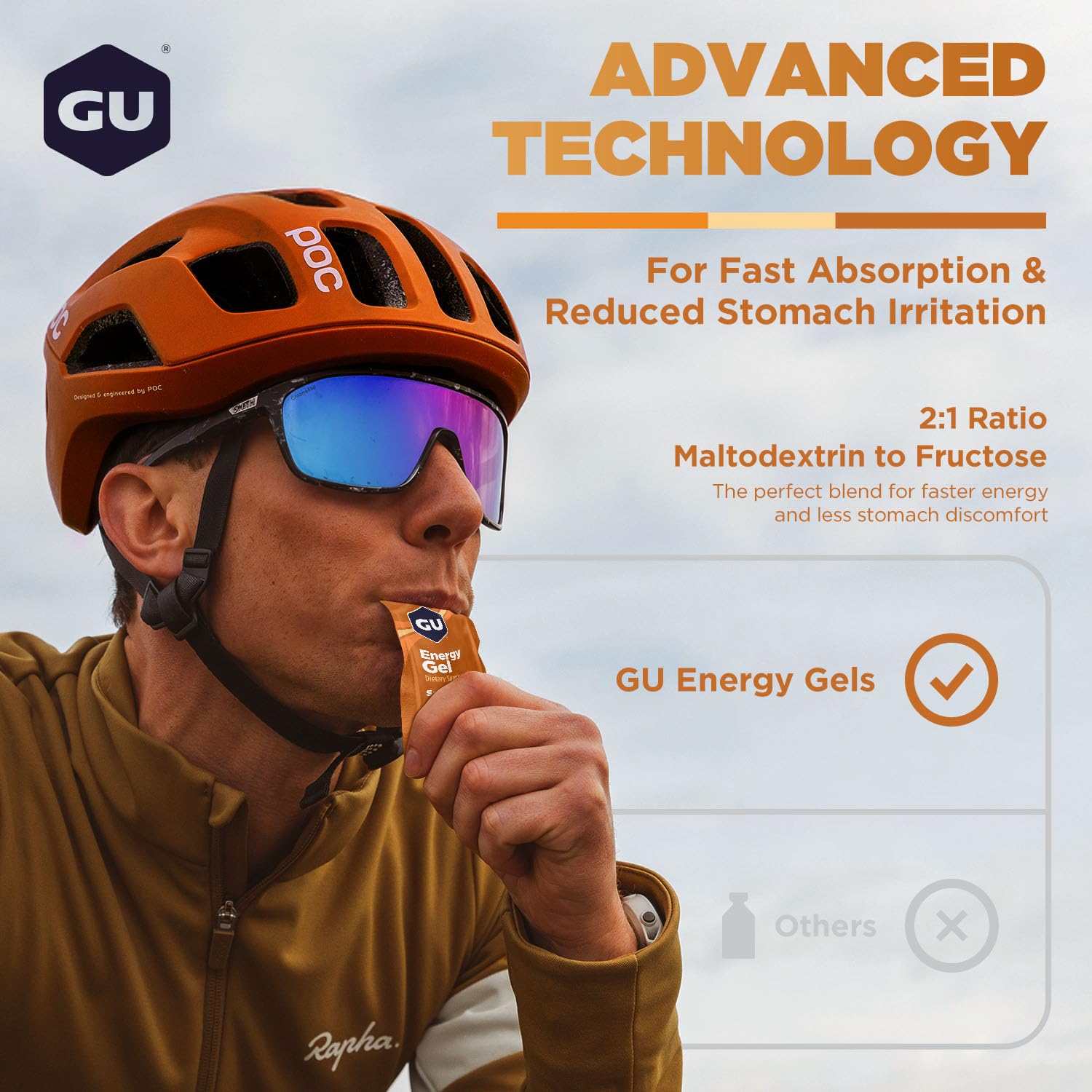 GU Energy Gel Salted Caramel, 24-Count, Dairy Free Gluten-Free Caffeine Energy Gel for Runners, Cycling, Marathon, Sports Nutrition with Electrolytes, On-The-Go GU Salted Caramel for Hiking-3