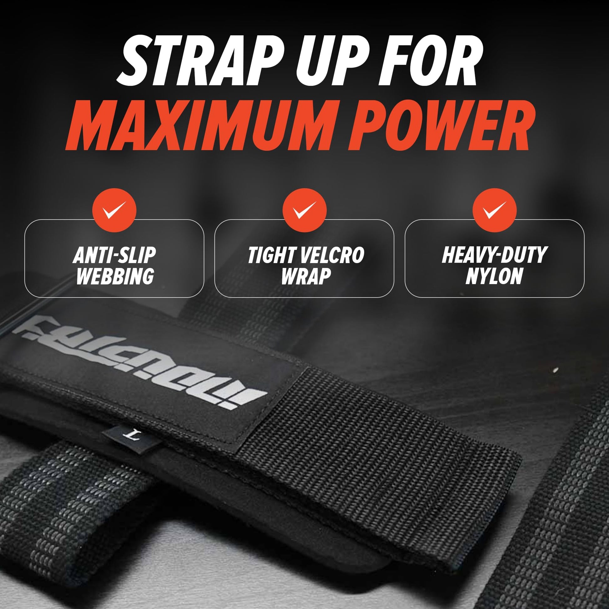 Industry Professional No-Slip Weightlifting Wrist Straps - Heavy-Duty Nylon Grip Support - Neoprene Padded Lifting Wraps - Adjustable Velcro Closure - Strength Training Accessories-4