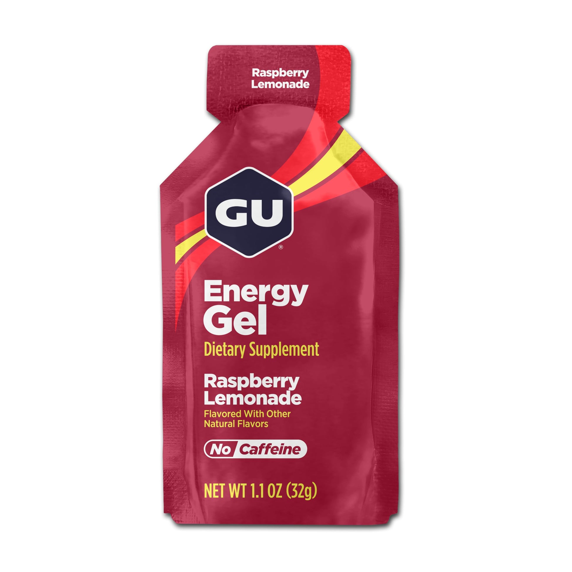 GU Energy Original Sports Nutrition Energy Gel, Vegan, Gluten-Free, Kosher, and Dairy-Free On-The-Go Energy for Any Workout, 24-Count, Raspberry Lemonade-1