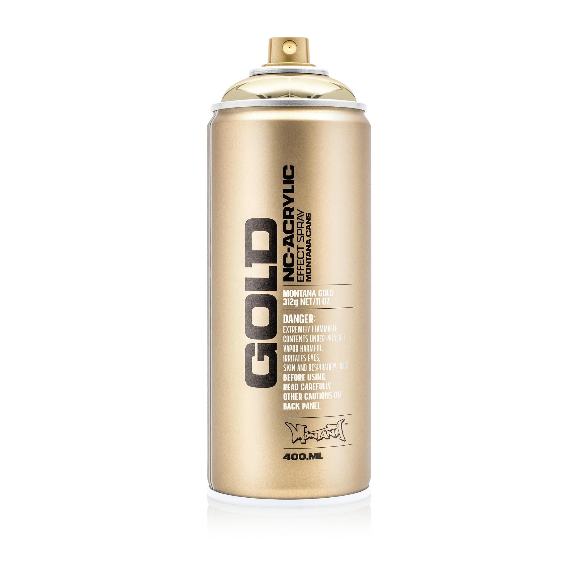 Montana Cans 285943 Spray Can 400 ml, GLD400, M3000, Gold Chrome-1