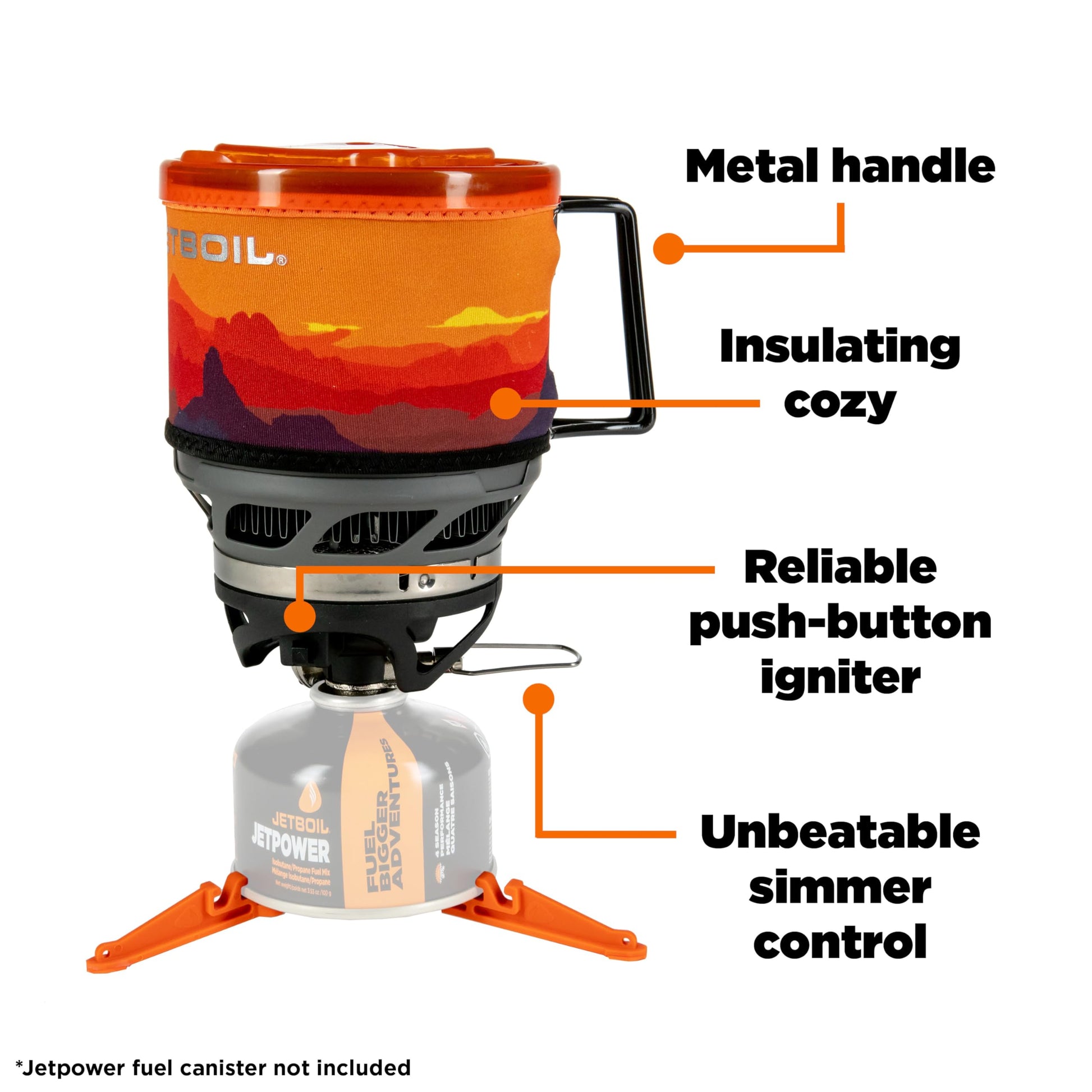 Jetboil MiniMo Gas Stove Sunset, One Size, MNMOSS-EU-5