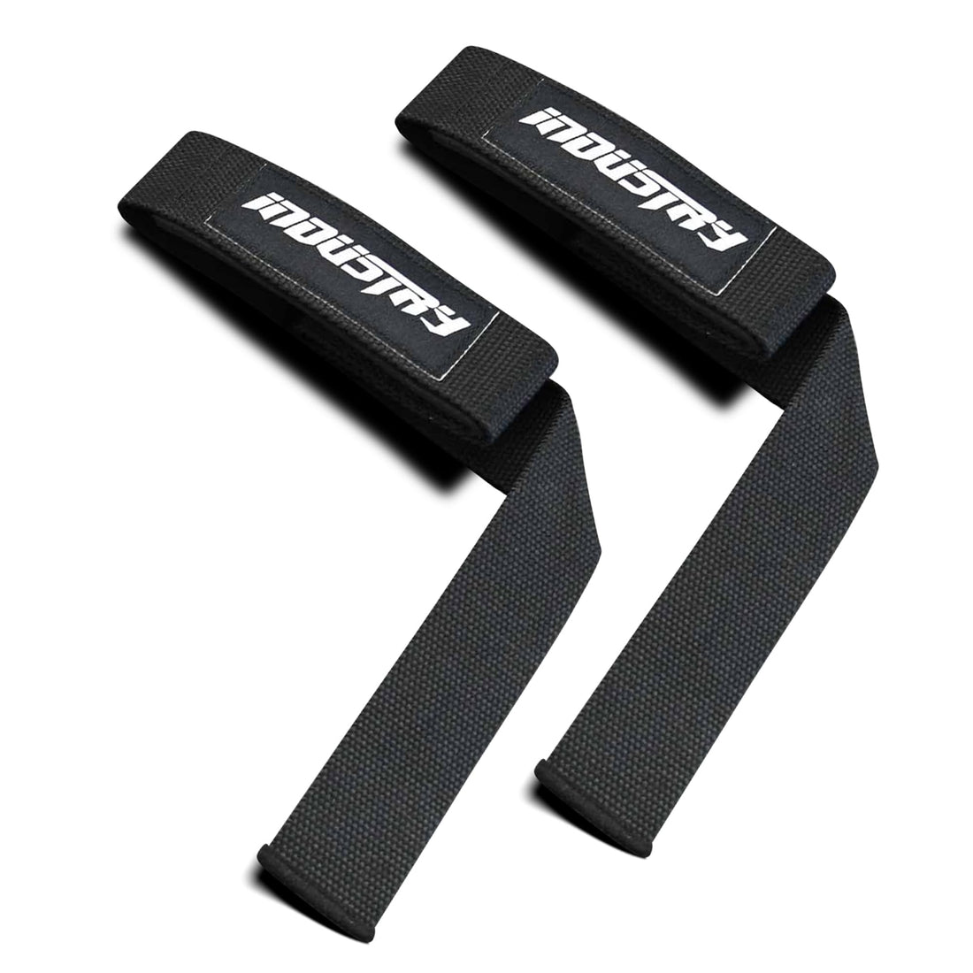 Industry Classic 24" Lifting Straps - Heavy-Duty Lifting Straps - Neoprene-Padded Weightlifting Wrist Wraps - Fray-Resistant Gym Straps, Powerlifting Grips (Black)-1