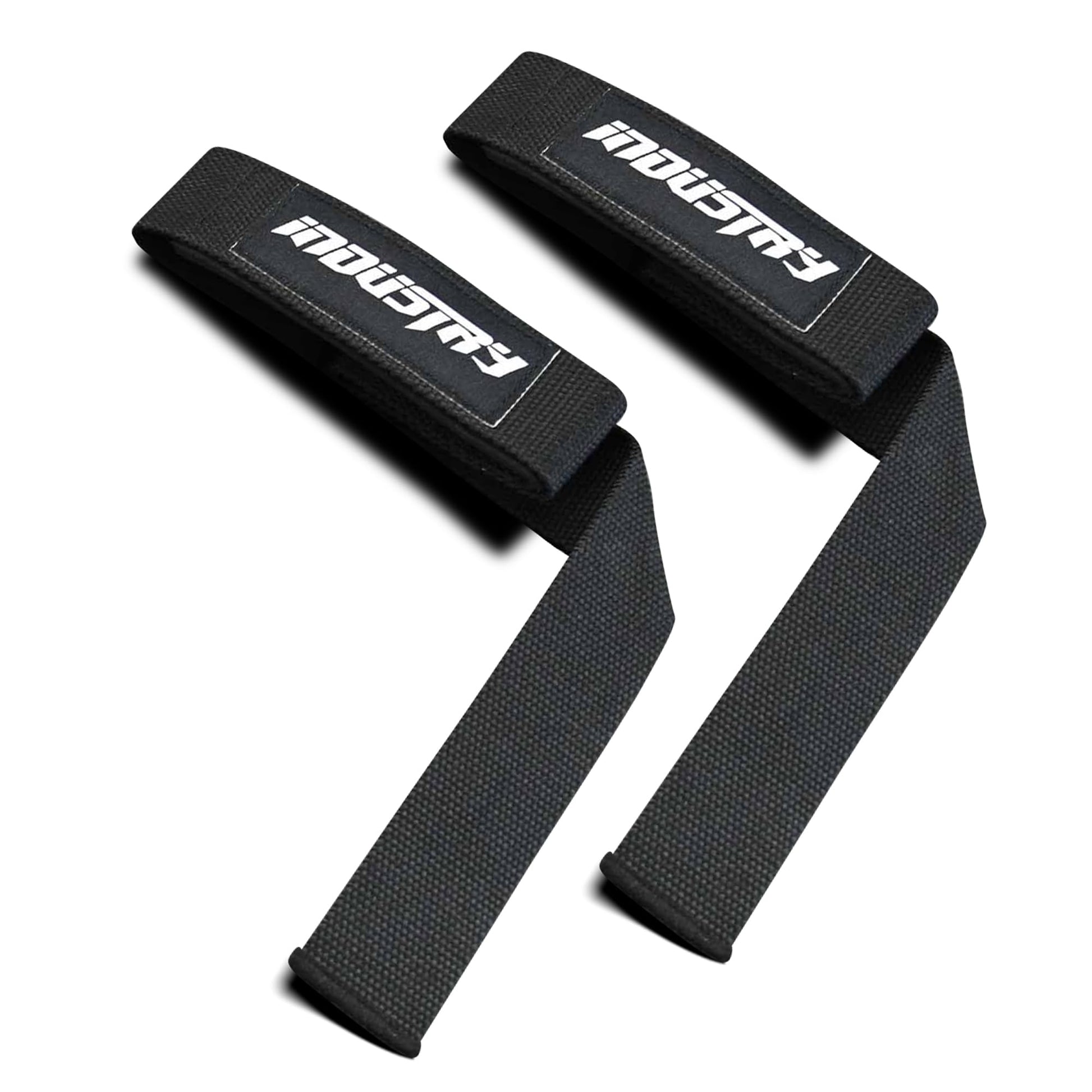 Industry Classic 24" Lifting Straps - Heavy-Duty Lifting Straps - Neoprene-Padded Weightlifting Wrist Wraps - Fray-Resistant Gym Straps, Powerlifting Grips (Black)-1