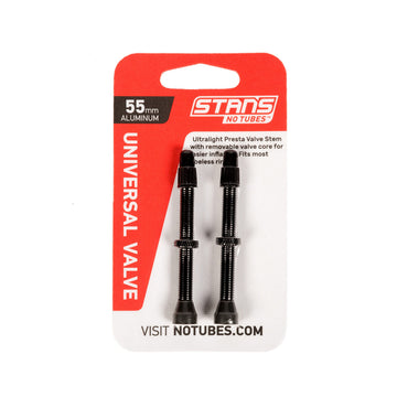 Stan'S Notubes As0149 Universal Valve Aluminium, Black Up to 8 mm Valve Hole, 55 mm-1