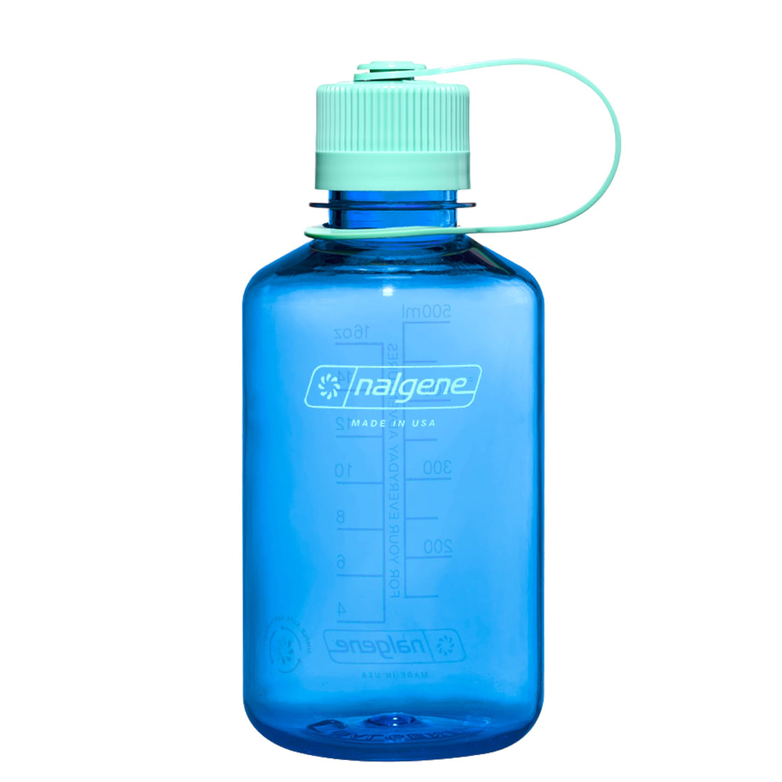 Nalgene Water Bottle - Lightweight Sustain Tritan BPA-Free Shatterproof Bottle for Backpacking, Hiking, Gym, 16 OZ, Narrow Mouth, Cornflower Blue-1