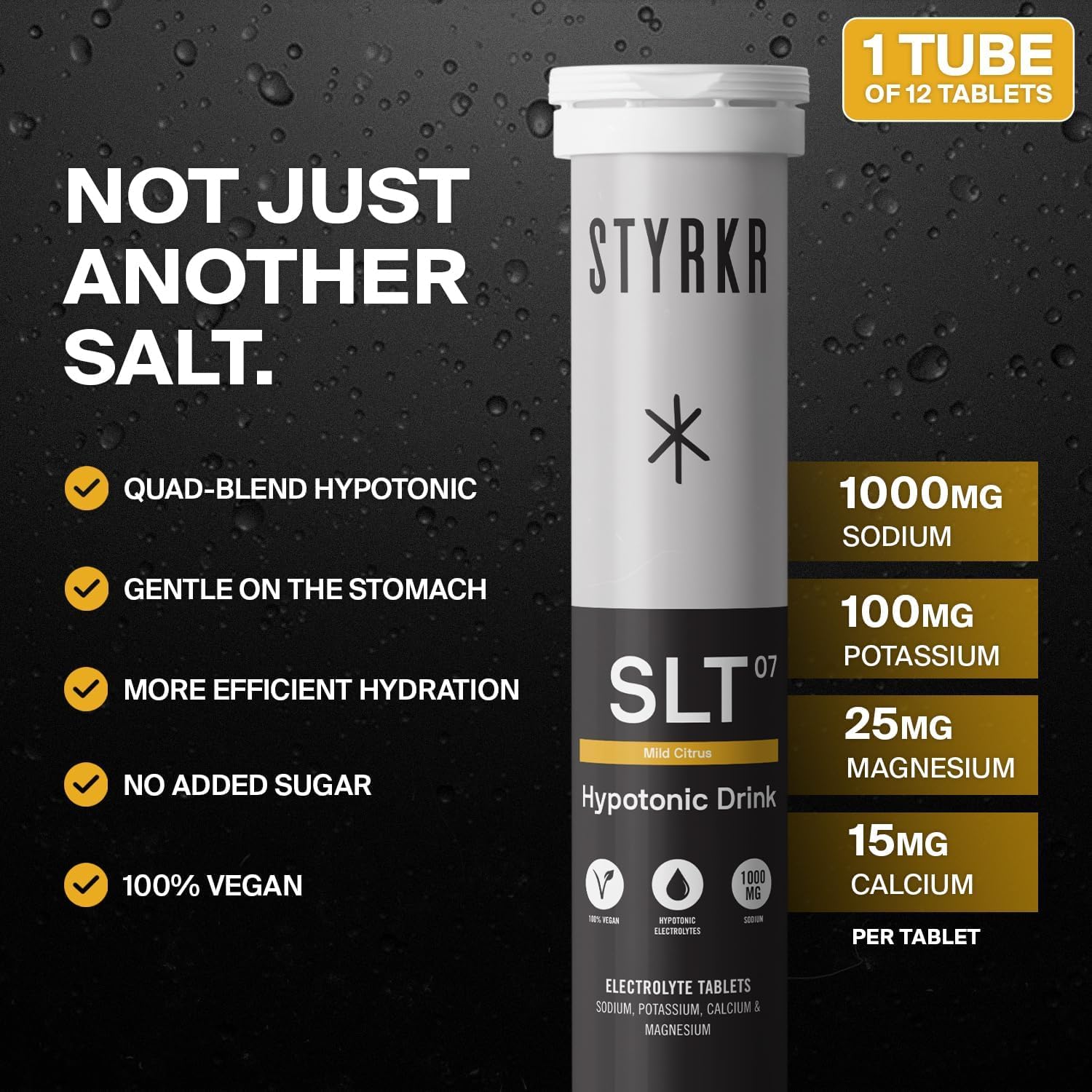 STYRKR Sample Taster Bundle - 3 x BAR 50 Rice Bars, 2 x Tubes of SLT Hypnotic Electrolyte Tablets (1 x 1000mg, 1 x 50mg) For Cycling & Running.-6