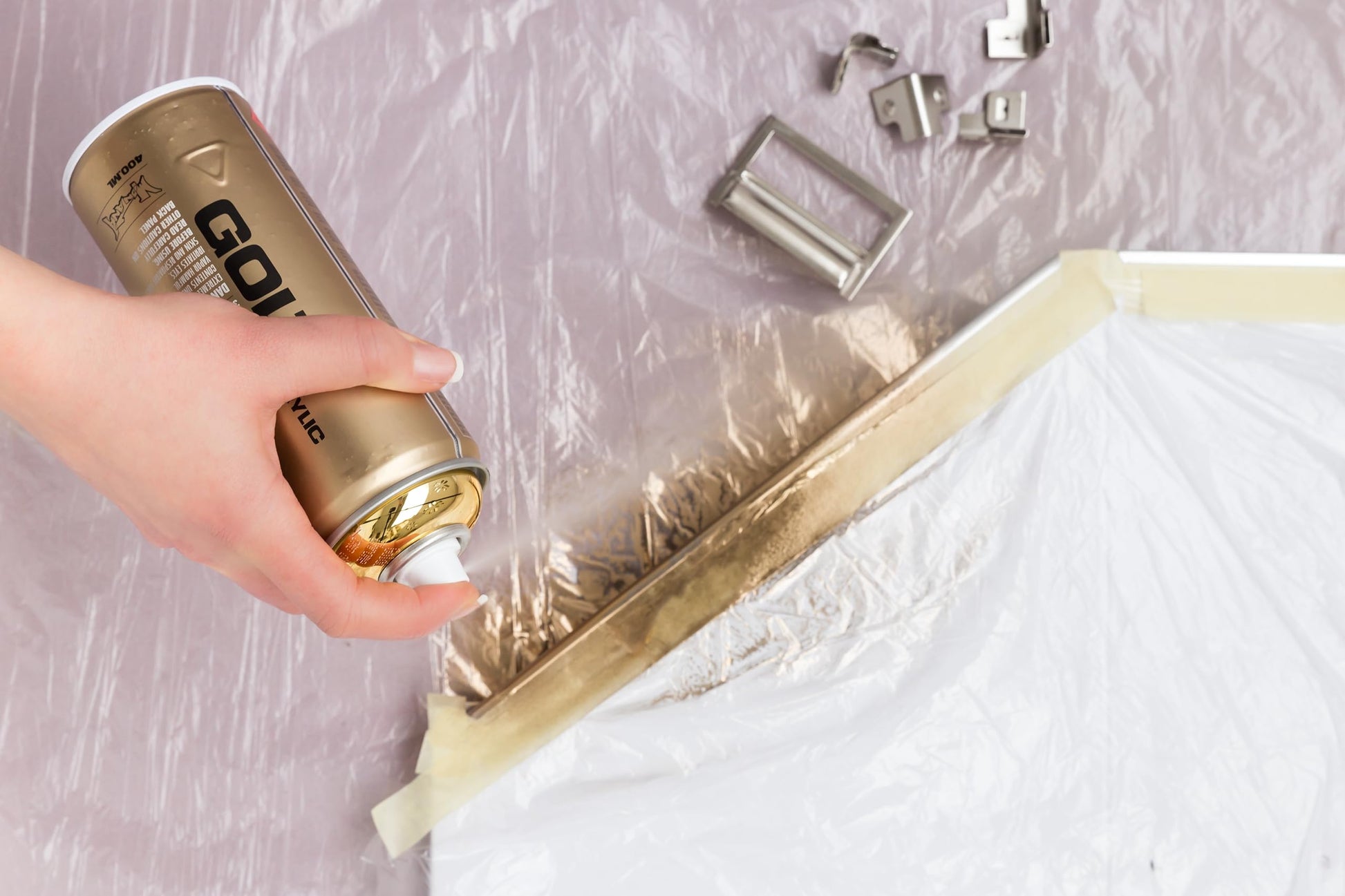 Montana Cans 285943 Spray Can 400 ml, GLD400, M3000, Gold Chrome-4