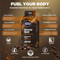 GU Energy Gel Espresso Love, GU Naturally Flavored Sports Gel with Caffeinated On-The-Go, Energy Gels 24 Pack Espresso Love Flavour for Cycling and Marathon, Sports Nutrition with Electrolytes-4