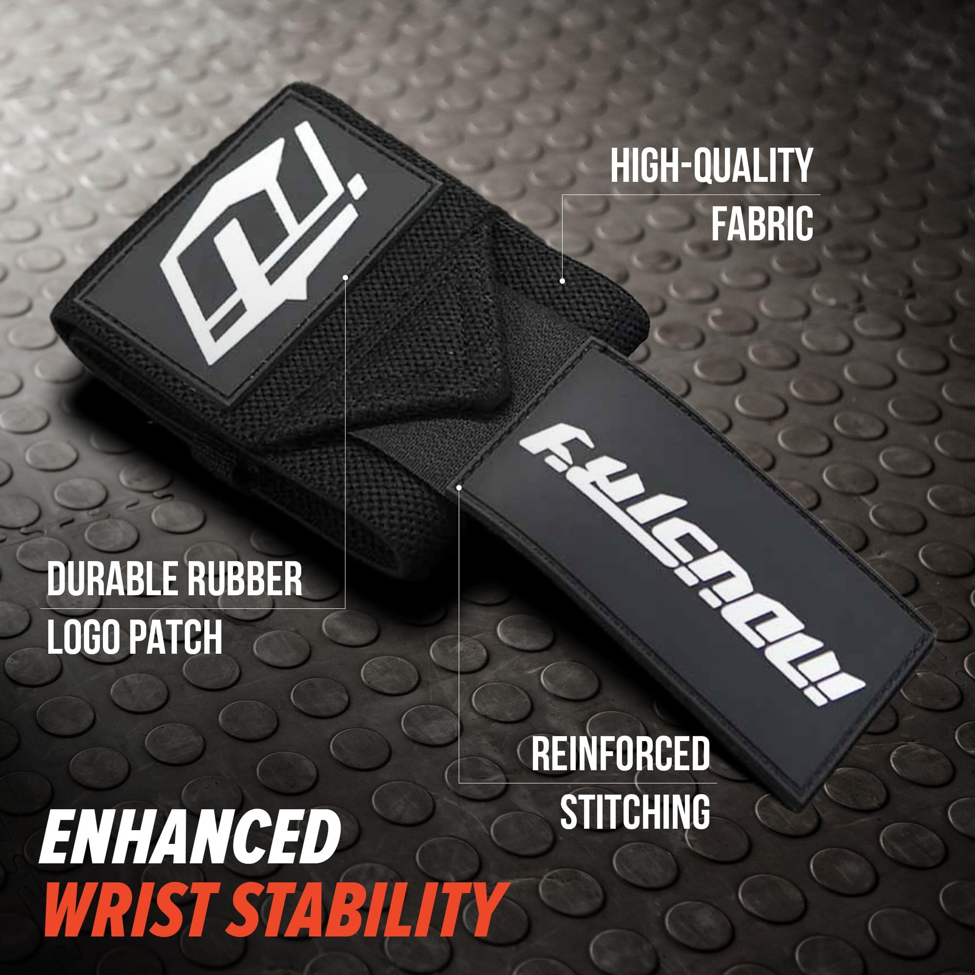 Industry Wrist Wraps - No Thumb Loop Lifting Straps - Wrist Straps For Men & Women. Gym, Crossfit, Power Lifting, Body Building, Weightlifting, Deadlift (Black/White, 30")-6