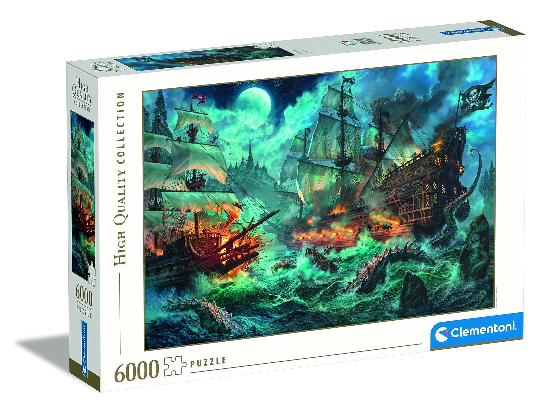 Clementoni - 36530 Collection Puzzle Pirates Battle - Jigsaw Puzzle 6000 Pieces, Made In Italy, Jigsaw Puzzle For Adults-1