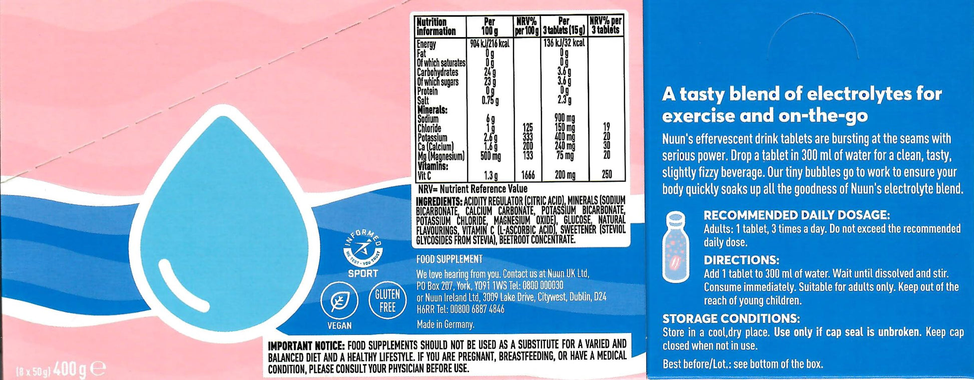 NUUN Sport Electrolytes Hydration Tablets - 4 Tubes of Electrolyte Tabs (40 Total Tablets) Bundled with A Pack of Elastic No-tie Reflective Shoe Laces (Mixed Variety)-6