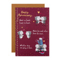 Hallmark Anniversary Card - Cute Illustrated Owl Design with Verse-1