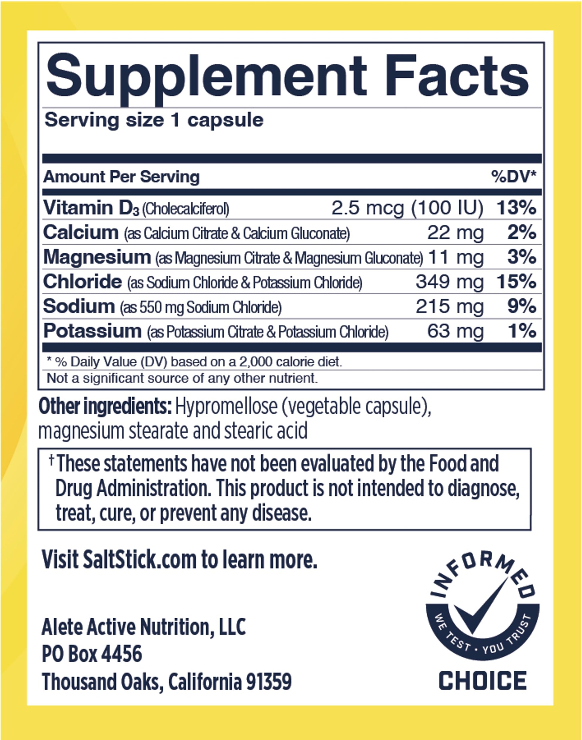 Saltstick, Electrolyte Caps, 100 caps-5