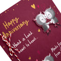 Hallmark Anniversary Card - Cute Illustrated Owl Design with Verse-4