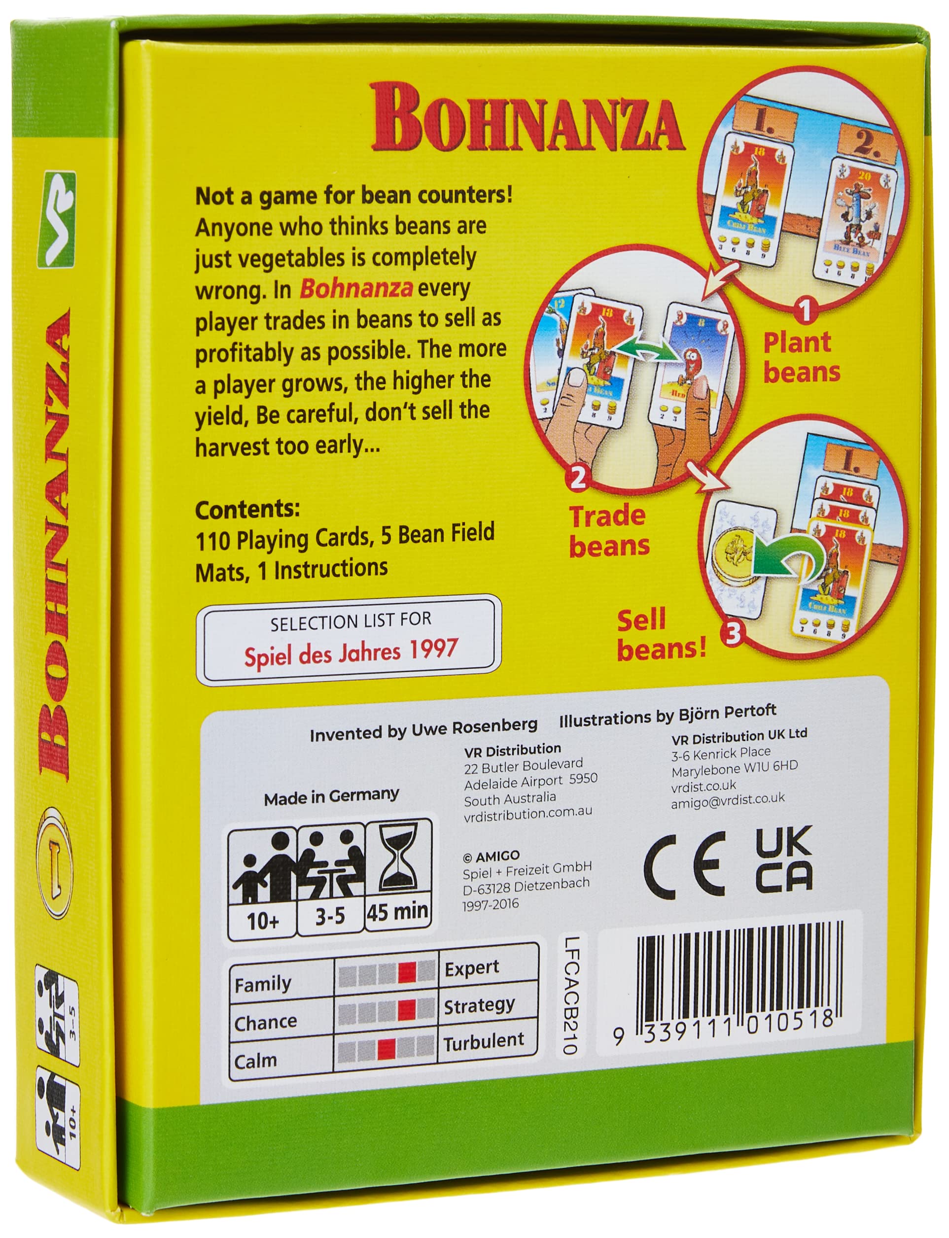 Bohnanza Original | Family Card Game | 3-5 Players | Ages 10 to Adult-2