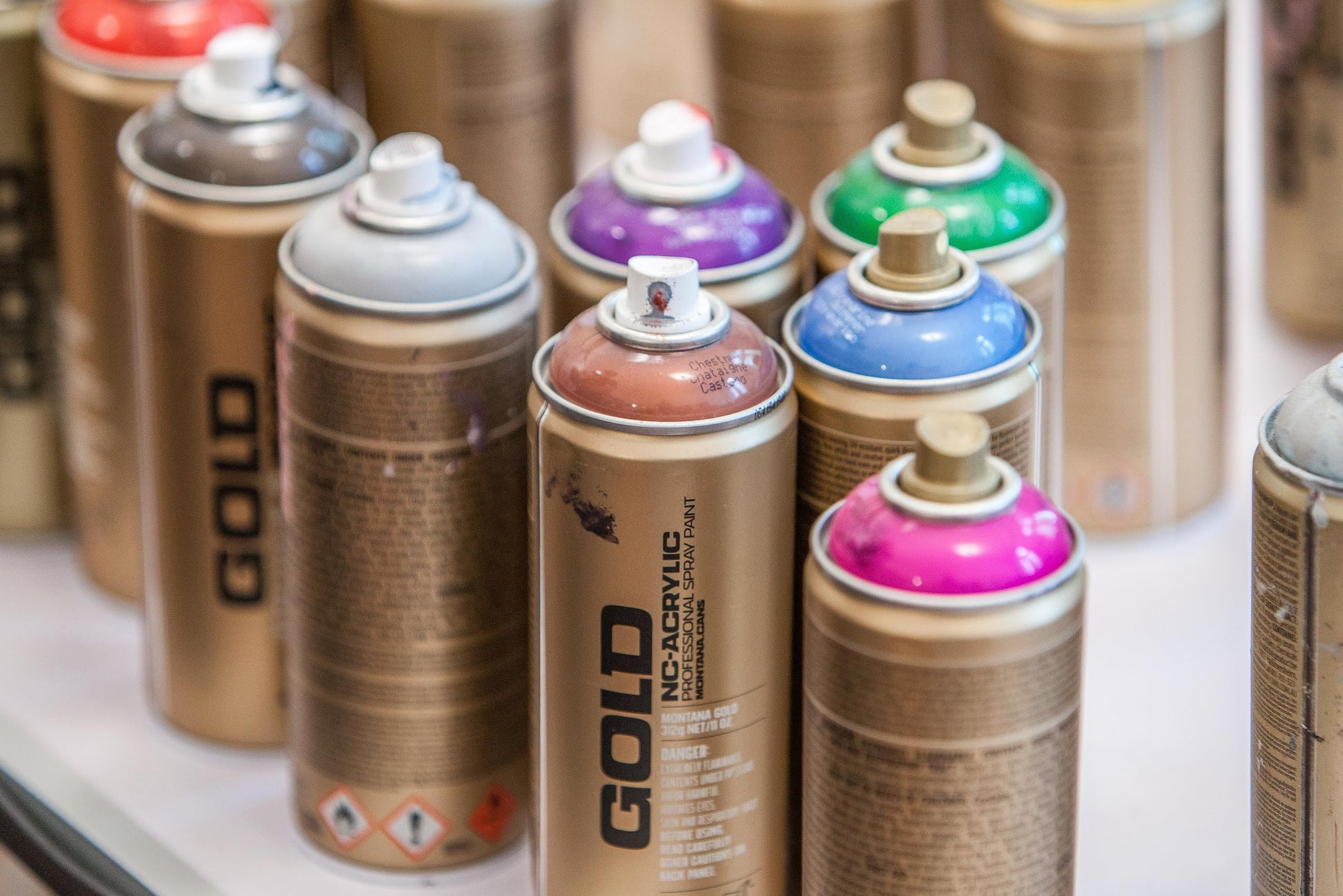 Montana Cans 285943 Spray Can 400 ml, GLD400, M3000, Gold Chrome-5