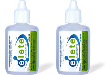 elete Electrolytes | Hydration Drops | Rehydration Drink | Trace Mineral Drops | Recovery | Sports Drink | Zero Calories | Zero Sugar | 2 x 25ml Refill Bottles