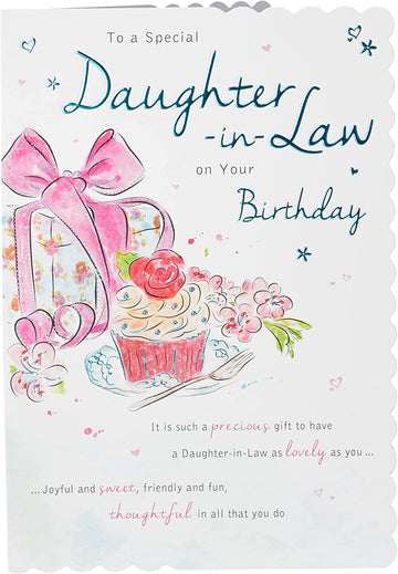 Birthday Card Daughter In Law - 9 x 6 inches - Regal Publishing