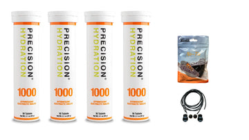 Precision Hydration Electrolyte Tablets - 4 Tubes of 10 x Tabs (1000 Strength)