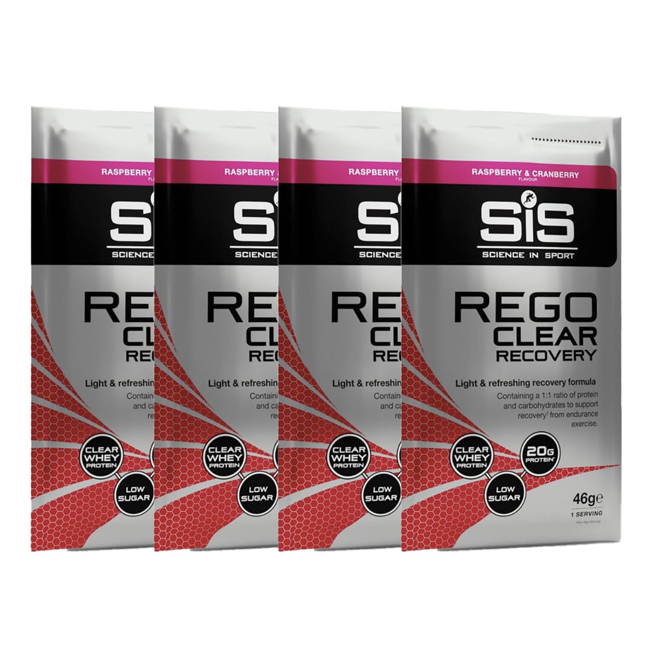 SIS REGO Clear Recovery - Clear Whey Protein Shake Powder - 46g Single Serving Sachets