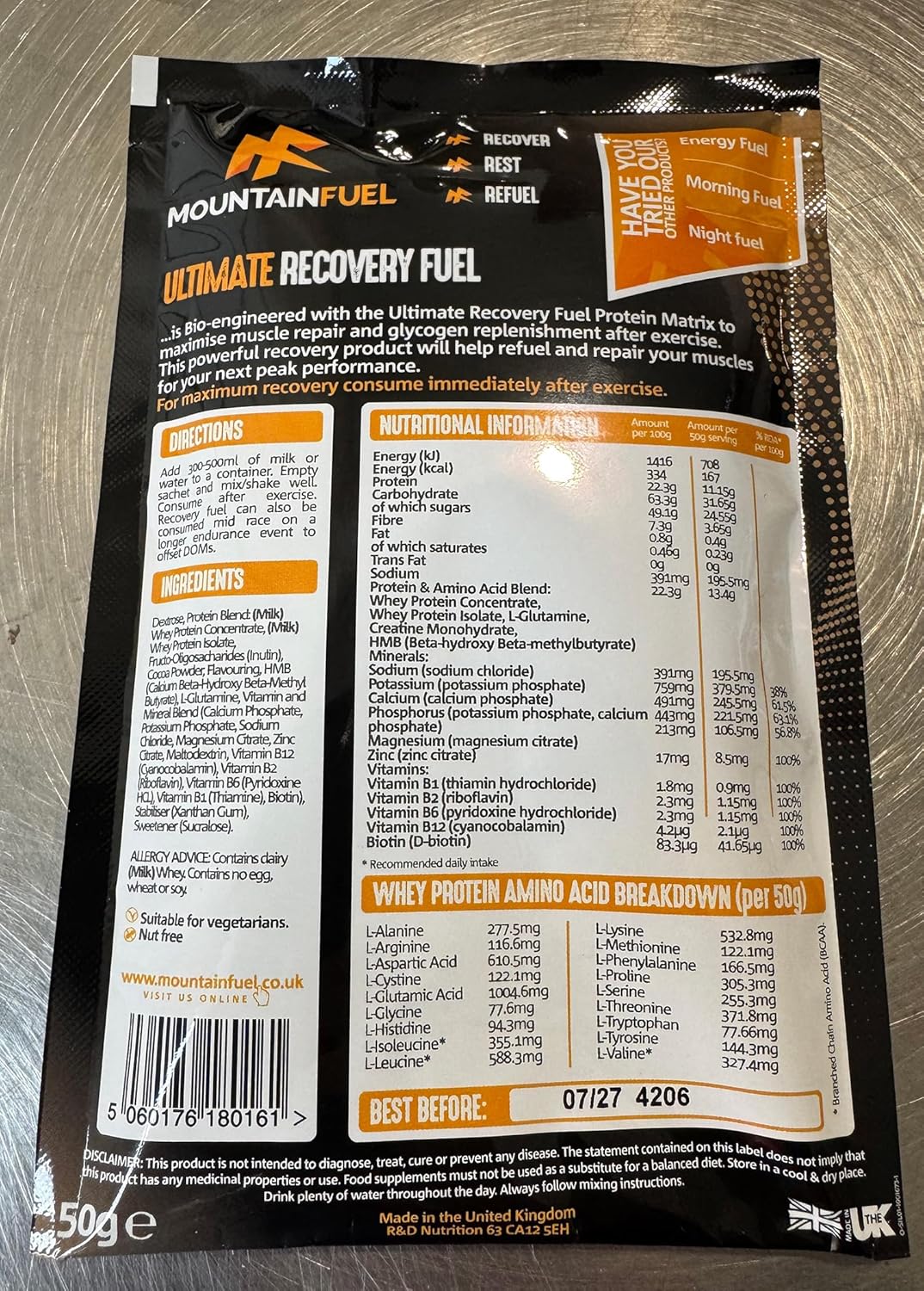 Mountain Fuel Ultimate Recovery Multipack