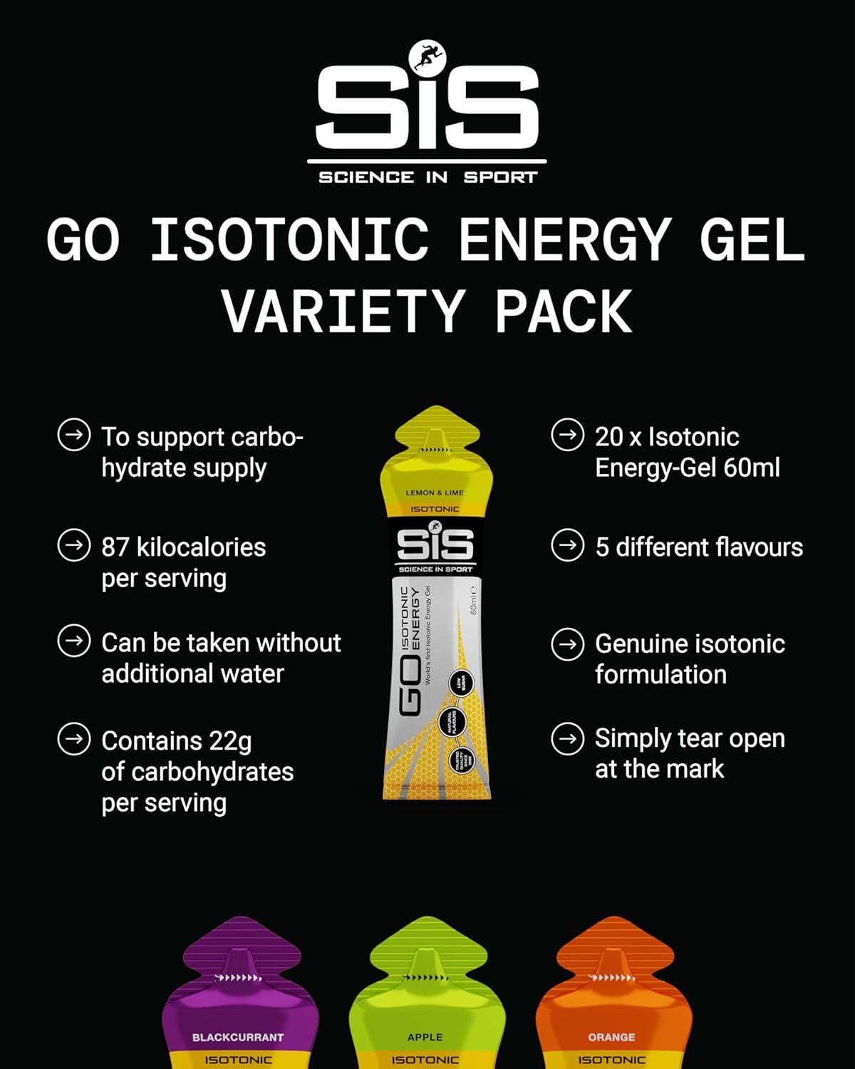 Science In Sport GO Isotonic Energy Gels