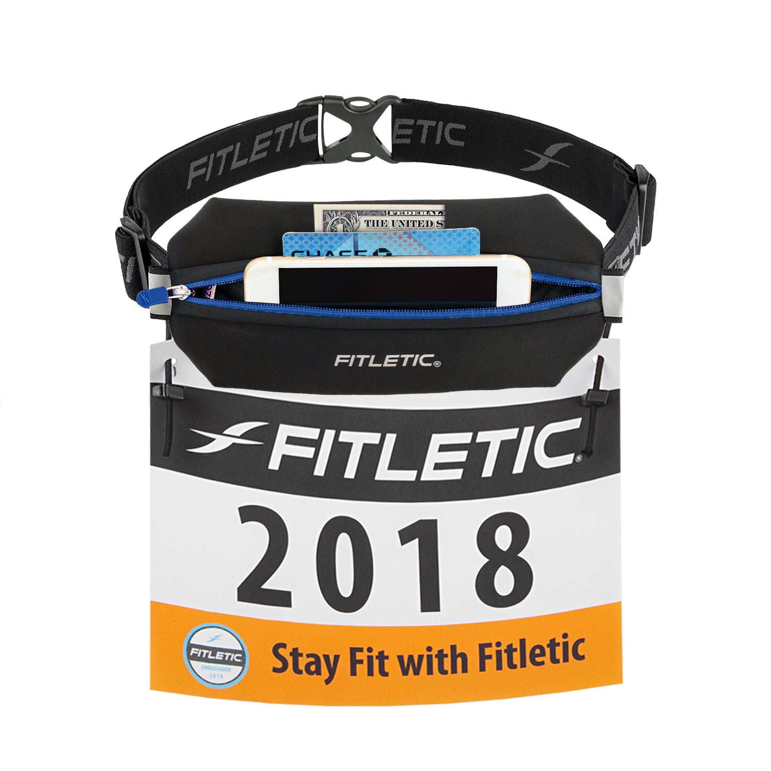 Fitletic Neo Racing Phone Holder / Running Belt (One Size)