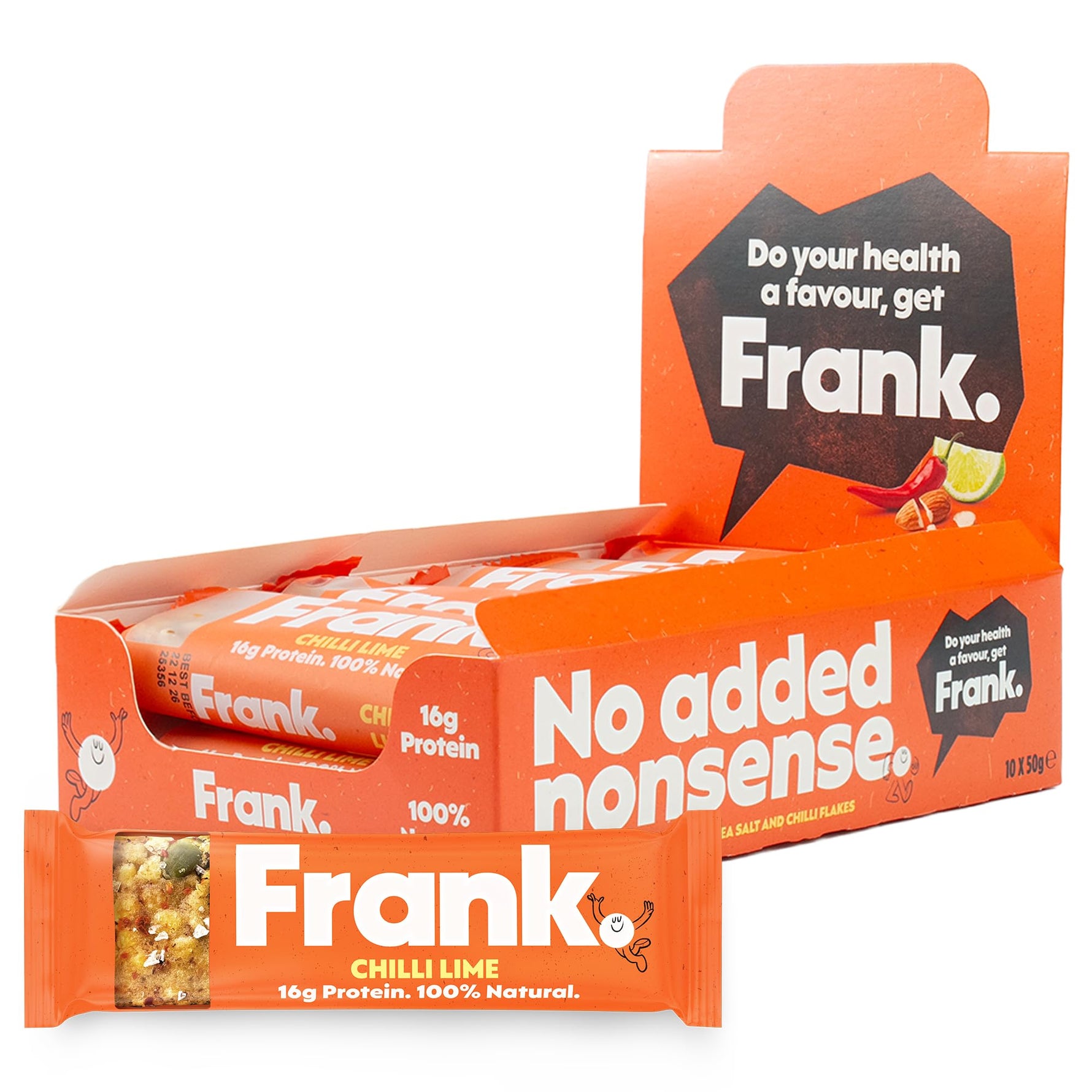 Frank Savoury High Protein Bars - 10 x 50g Multipack