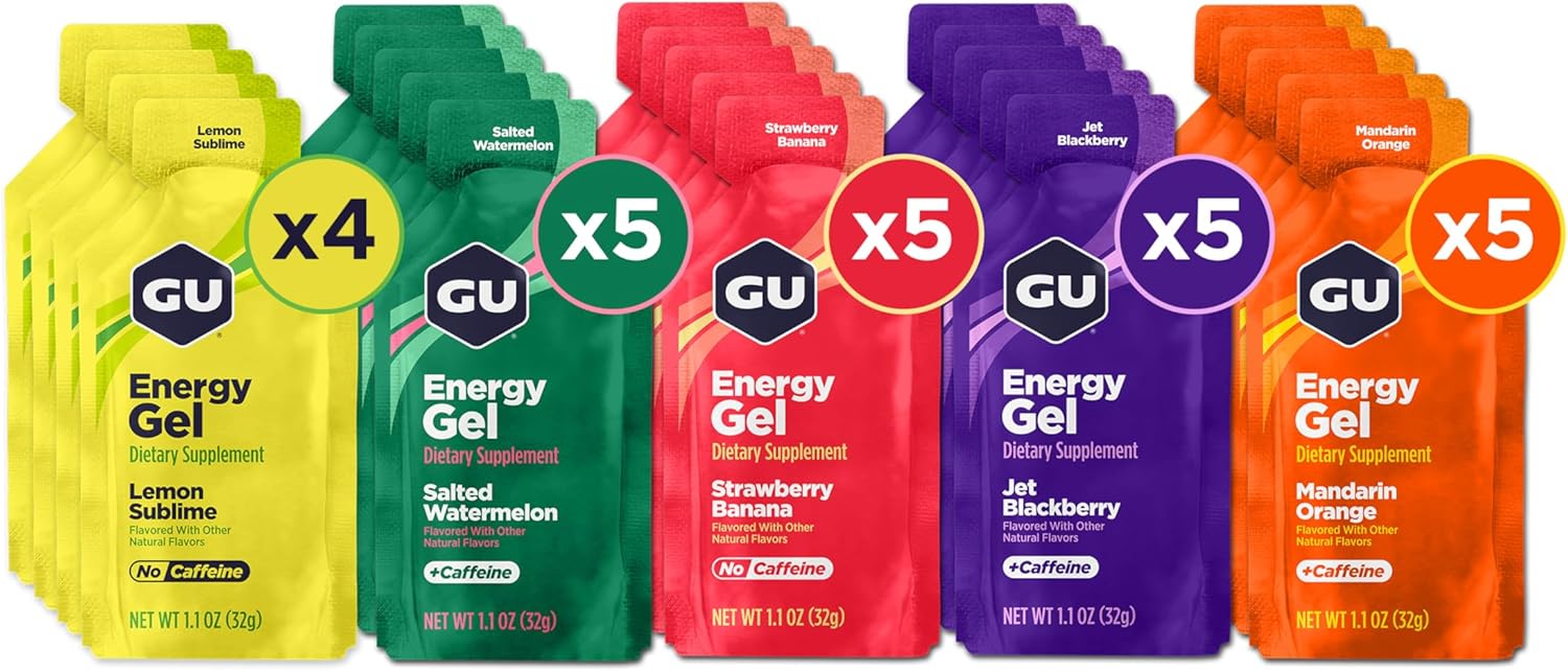 GU Original Energy Gels, Fruity Mixed 24 Pack